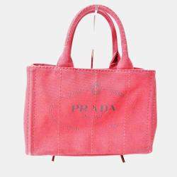 Ensemble Small Canvas Tote in Beige - Prada