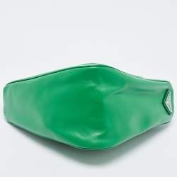 Prada Green Leather Small Triangle Shoulder Bag