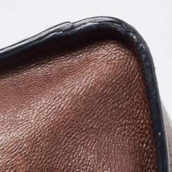 Pre Owned Prada Brown Leather Twin Pocket Tote