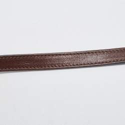 Pre Owned Prada Brown Leather Twin Pocket Tote