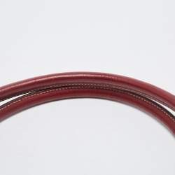 Pre Owned Prada Red Nylon and Leather Shoulder Bag