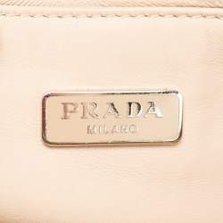 Pre Owned Prada Black Saffiano Patent Leather Sound Chain Shoulder Bag