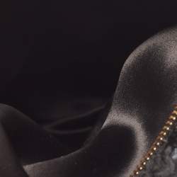 Prada Black Wool Foldover Clutch