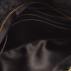 Prada Black Wool Foldover Clutch