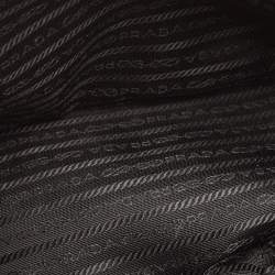 Pre Owned Prada Black Saffiano Lux Leather Small Galleria Tote