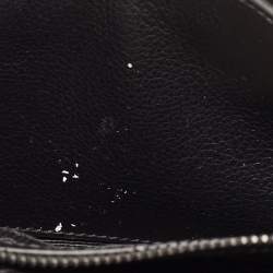 Pre Owned Prada Black Glace Leather Studded Flap Shoulder Bag