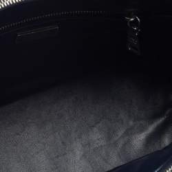 Pre Owned Prada Tricolor Stripe Saffiano Leather Small Double Zip Tote