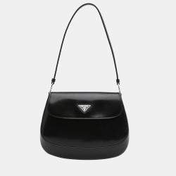 Prada Black Saffiano Lux Leather 2005 Re-Edition Shoulder Bag 1BH204 -  Yoogi's Closet