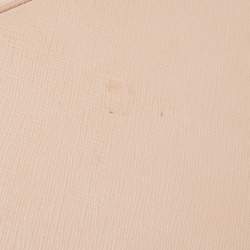 Pre Owned Prada Light Pink Saffiano Lux Leather Medium Double Zip Tote