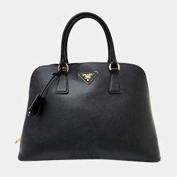 Prada, Bags, Large Black Prada Galleria Saffiano Leather Bag