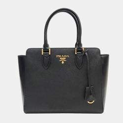 Prada Black Soft Leather Bucket Bag | Luxury Finds Consignment
