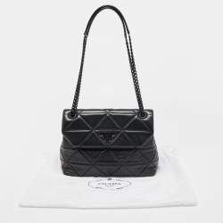 Prada Black Quilted Leather Large Spectrum Shoulder Bag