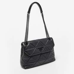 Prada Black Quilted Leather Large Spectrum Shoulder Bag