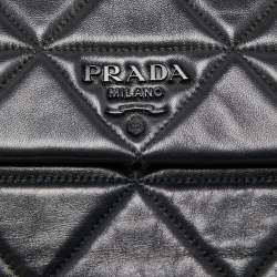 Prada Black Quilted Leather Large Spectrum Shoulder Bag