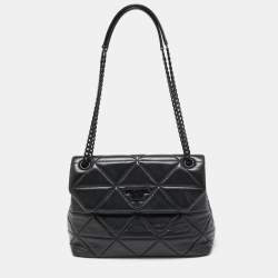 Prada Black Quilted Leather Large Spectrum Shoulder Bag
