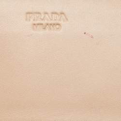 Pre Owned Prada Green/Black Python Flap Continental Wallet