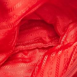 Pre Owned Prada Red Tessuto Nylon City Tote