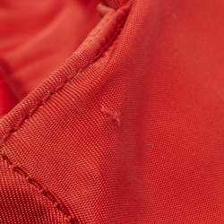 Pre Owned Prada Red Tessuto Nylon City Tote