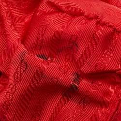 Pre Owned Prada Red Tessuto Nylon City Tote