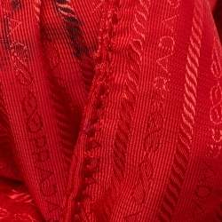 Pre Owned Prada Red Tessuto Nylon City Tote