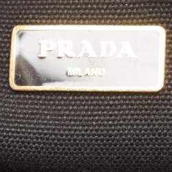 Prada Khaki Green Camouflage Canvas Open Tote