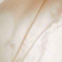 Pre Owned Prada White Satin Crystal Embellished Re-Edition 2000 Baguette