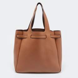 Prada Brown Leather Flou Dynamique Tote