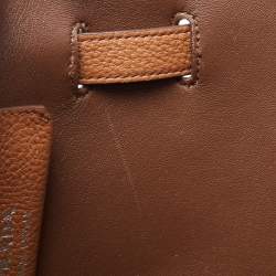 Prada Brown Leather Flou Dynamique Tote