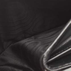 Pre Owned Prada Black Vitello Move Leather French Compact Wallet