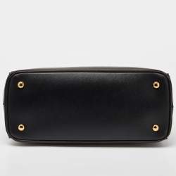 Pre Owned حقيبة يد توتس برادا غاردينيرز جلد سافيانو بيج متوسطة