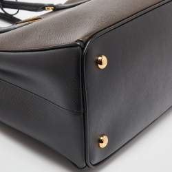 Pre Owned حقيبة يد توتس برادا غاردينيرز جلد سافيانو بيج متوسطة