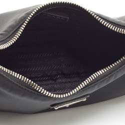 Pre Owned Prada Black Nylon Mini Re-Edition 2005 Shoulder Bag