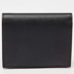 Prada Black Saffiano Leather Bifold Card Case