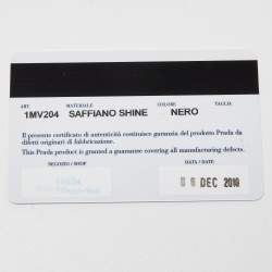 Prada Black Saffiano Leather Bifold Card Case