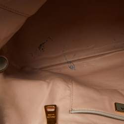 Pre Owned Prada Taupe Saffiano Lux Leather Medium Promenade Satchel