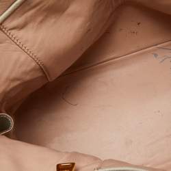 Pre Owned Prada Taupe Saffiano Lux Leather Medium Promenade Satchel