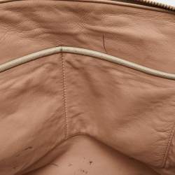 Pre Owned Prada Taupe Saffiano Lux Leather Medium Promenade Satchel
