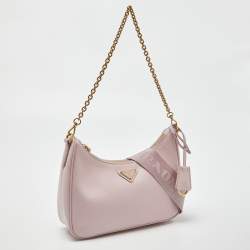 Prada Pink Leather Re-Edition 2005 Baguette Bag