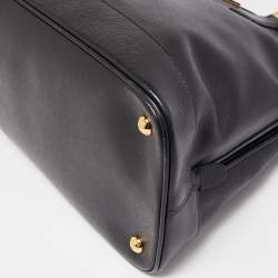 مملوكة مسبقًا Prada Black Saffiano Lux Leather Large Promenade Satchel