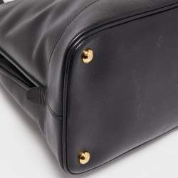 مملوكة مسبقًا Prada Black Saffiano Lux Leather Large Promenade Satchel