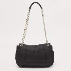 Prada Black Quilted Nylon Bomber Chain Shoulder Bag