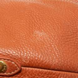 Pre Owned Prada Rust Vitello Daino Leather Sacca 2 Manici Hobo