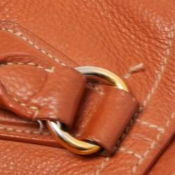 Pre Owned Prada Rust Vitello Daino Leather Sacca 2 Manici Hobo