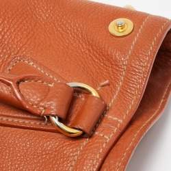 Pre Owned Prada Rust Vitello Daino Leather Sacca 2 Manici Hobo