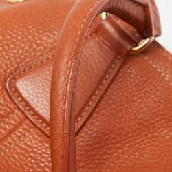 Pre Owned Prada Rust Vitello Daino Leather Sacca 2 Manici Hobo
