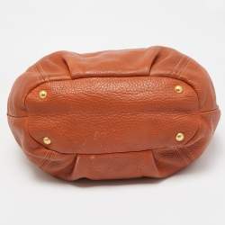 Pre Owned Prada Rust Vitello Daino Leather Sacca 2 Manici Hobo