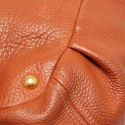 Pre Owned Prada Rust Vitello Daino Leather Sacca 2 Manici Hobo