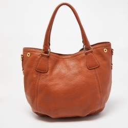 Pre Owned Prada Rust Vitello Daino Leather Sacca 2 Manici Hobo