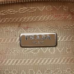 Pre Owned Prada Beige Tessuto Nylon Re-Edition 2000 Shoulder Bag