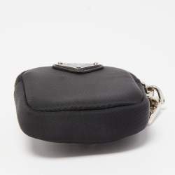 Pre Owned Prada Black Nylon and Leather Mini Re-Nylon Pouch